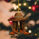 Personalized Boots and Hat Cowboy Christmas Ornament, Horse Light Ornament, Horse Christmas Ornament, Christmas Horse Ornament, Horse Ornaments for Christmas Tree Gift for Horse Lover (CB4) (1, HL3)